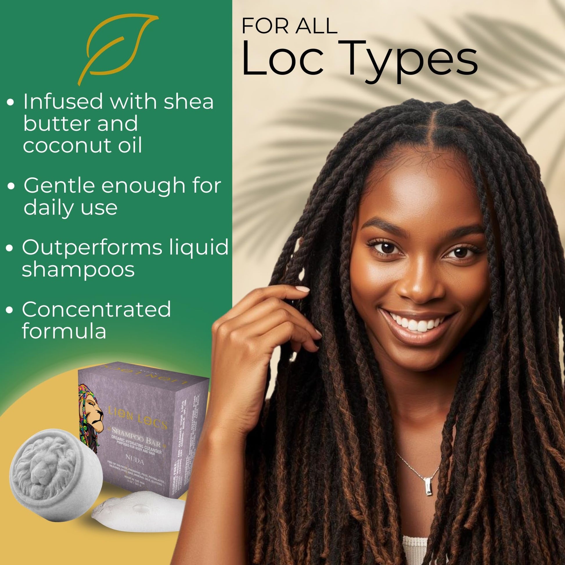 Organic argan oil and rose clay shampoo bar ingredients