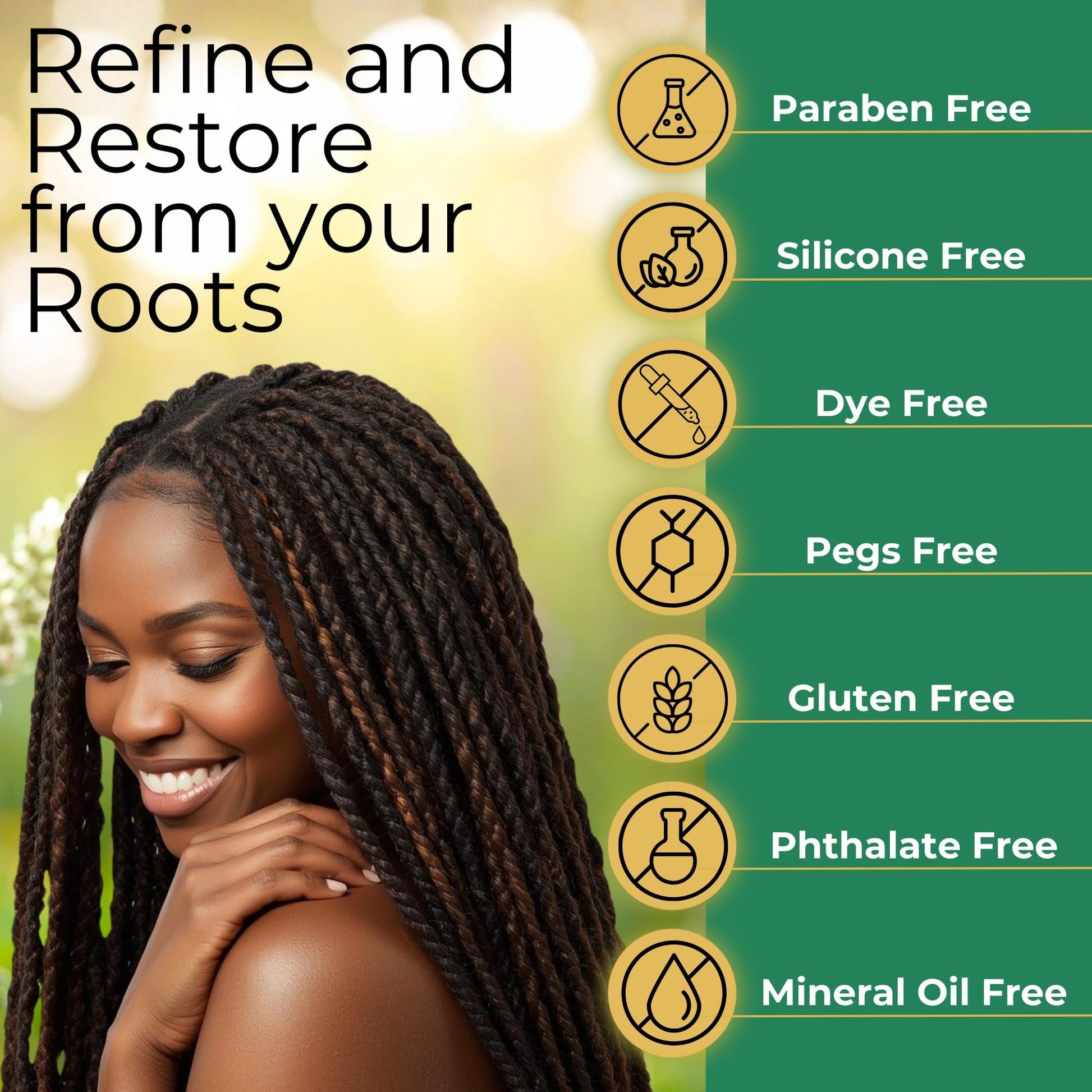 Lion Locs pH balanced shampoo bar back label instructions