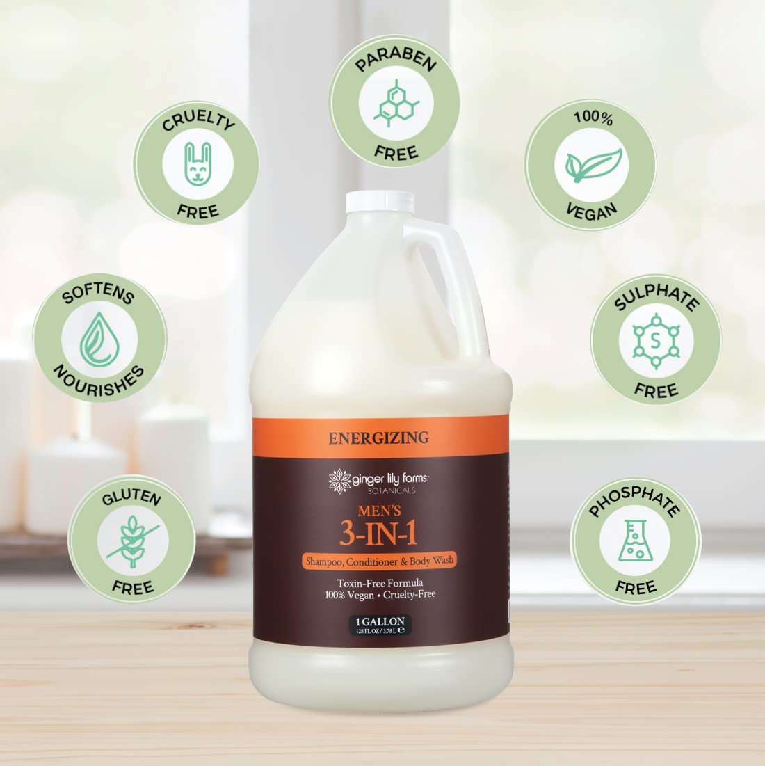 Ginger Lily Farms vegan and cruelty-free men's grooming product