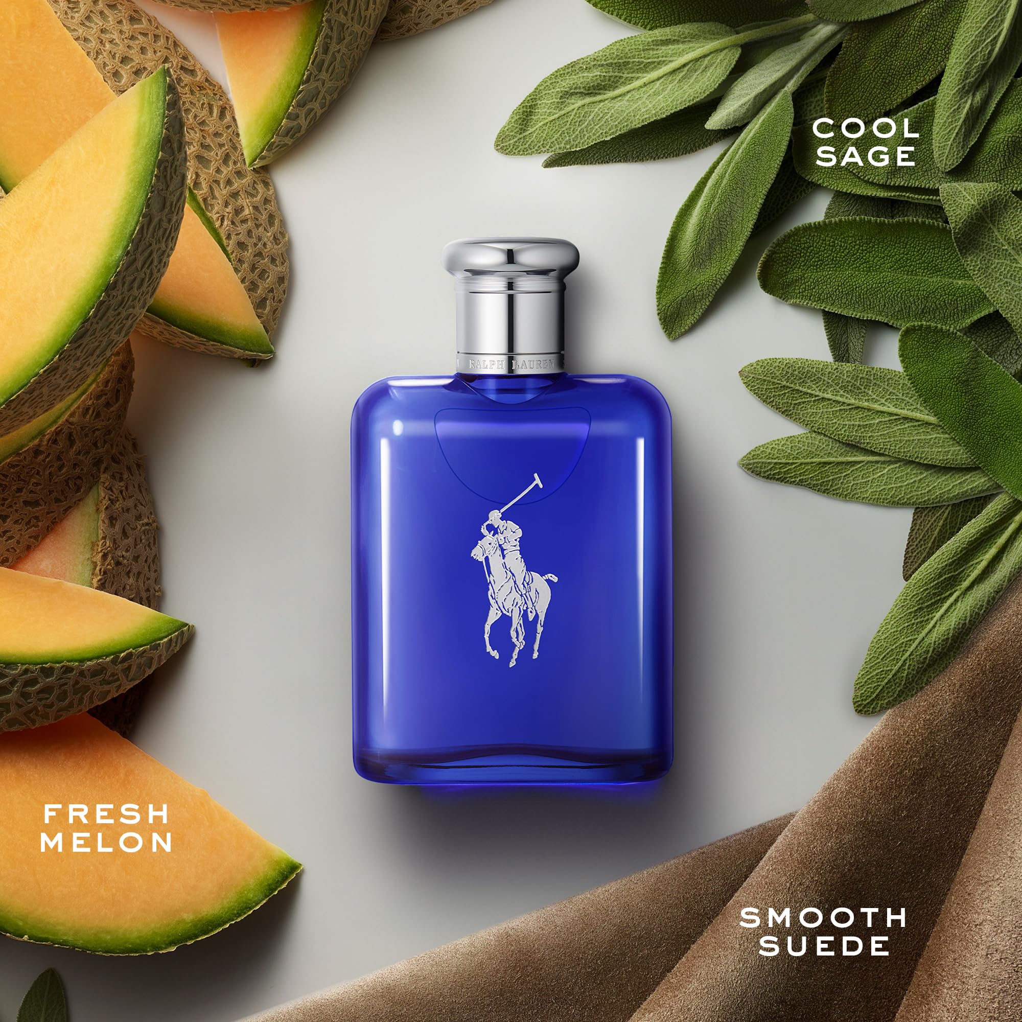 Ralph Lauren Polo Blue men's luxury cologne 125 ml spray bottle showcasing authentic packaging design
