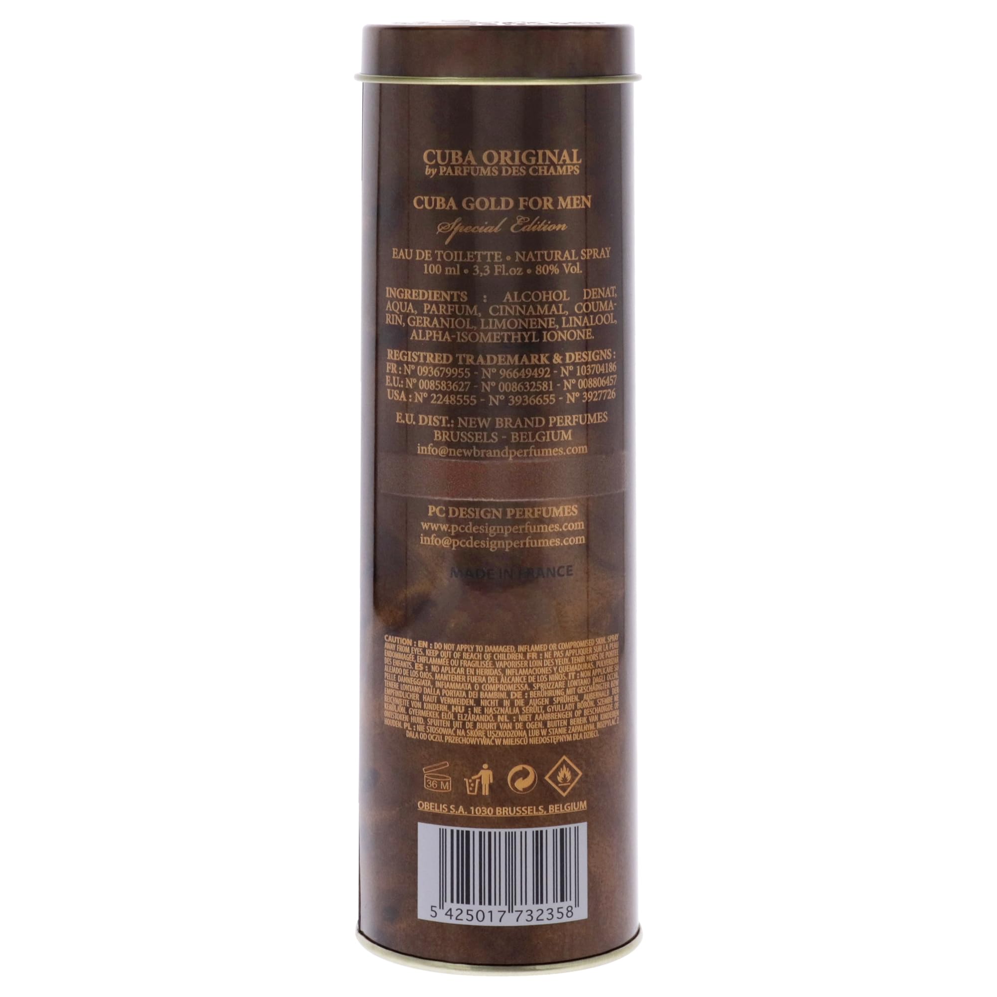 Cuba Paris Gold Special Edition fragrance set against a premium masculine lifestyle backdrop