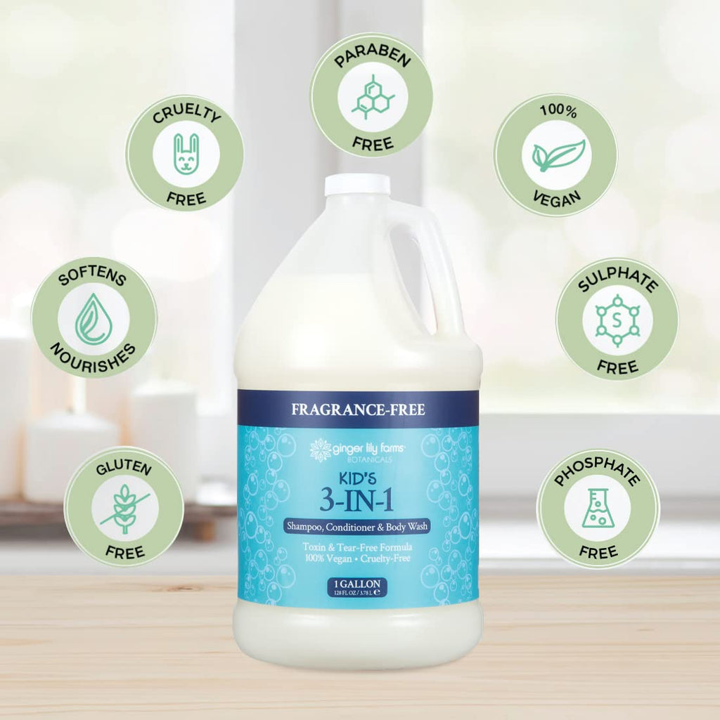 Toxin free paraben free kids body wash with aloe vera and vitamins for sensitive skin