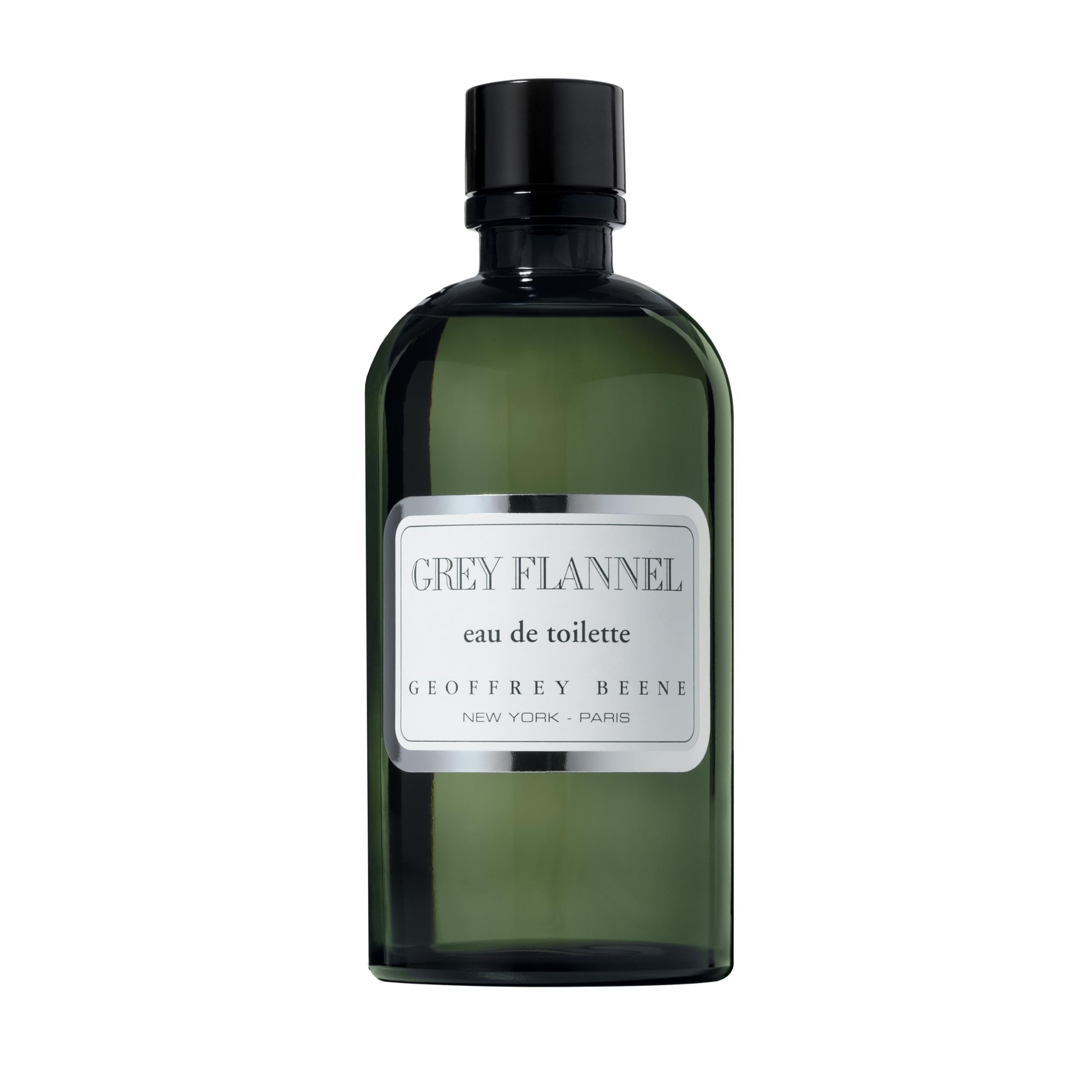 Authentic imported Geoffrey Beene men's luxury cologne fluid ounces display on premium white background