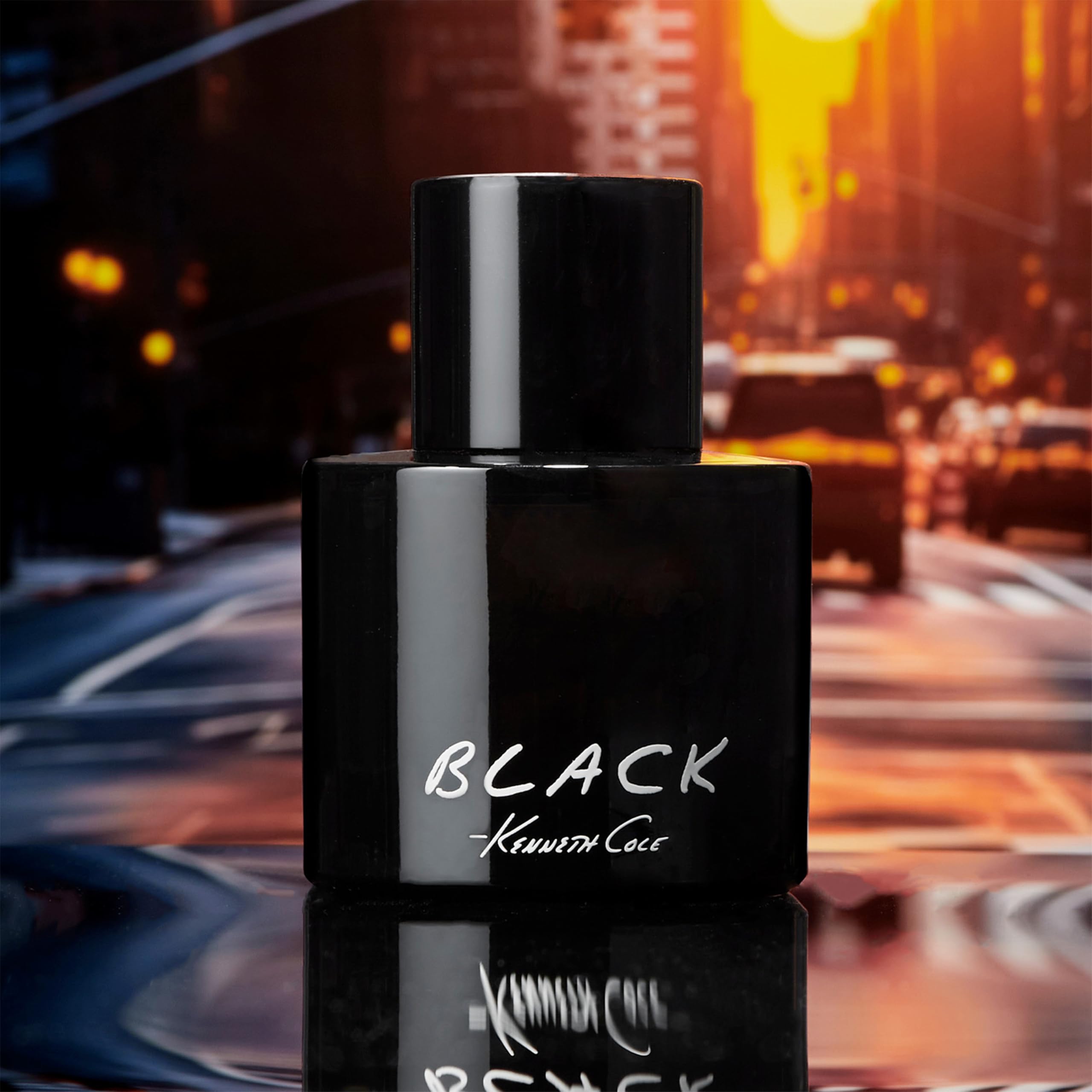 Kenneth Cole Black Eau de Toilette outer packaging box and spray bottle