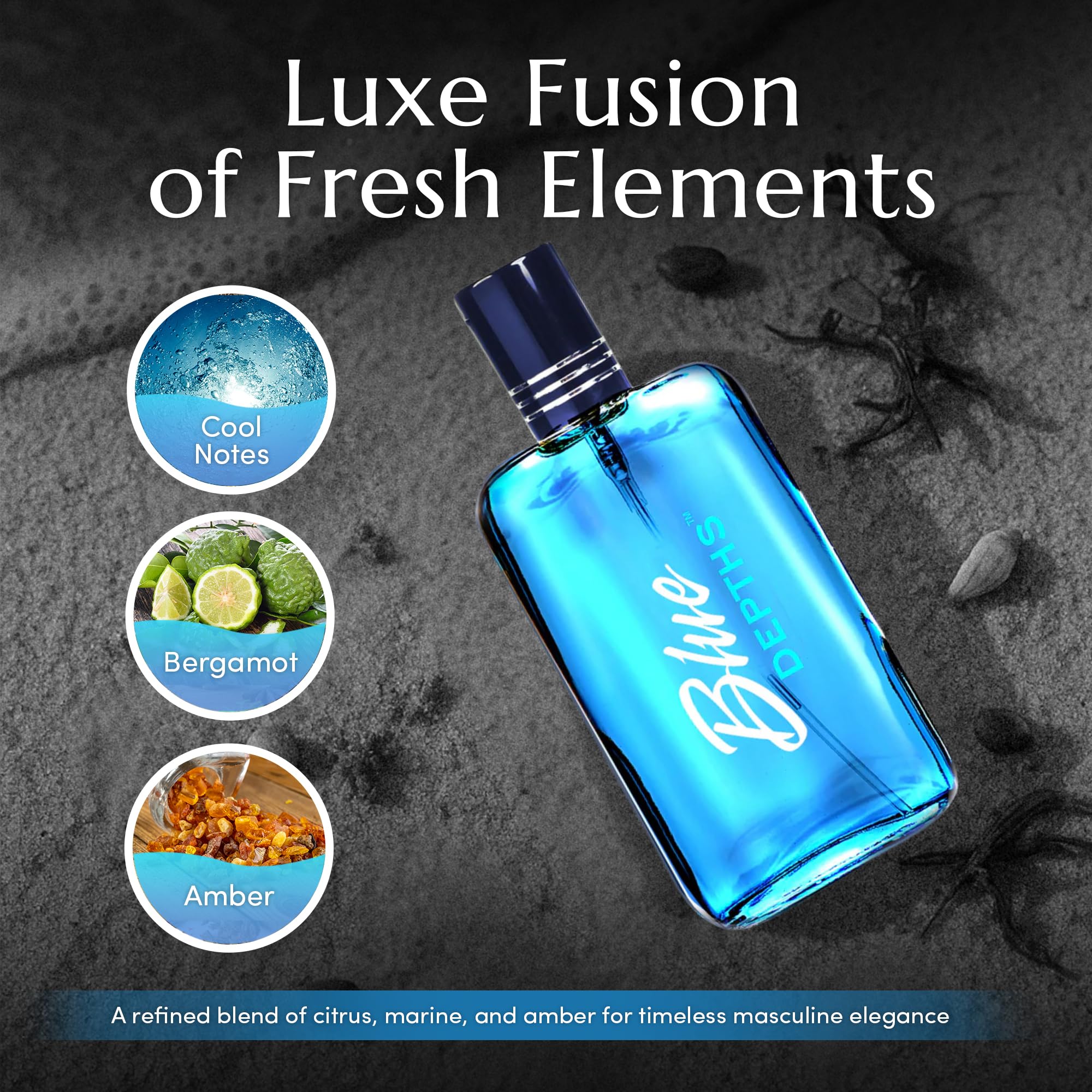 Close up of the spray nozzle on the authentic imported USA premium men's cologne bottle