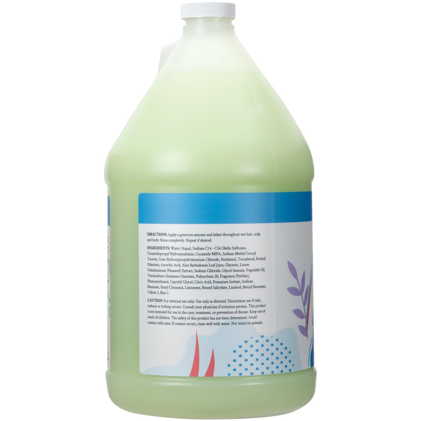 Ginger Lily Farms green tea and lemongrass 128 fluid ounce bulk jug for eco-friendly home and salon use