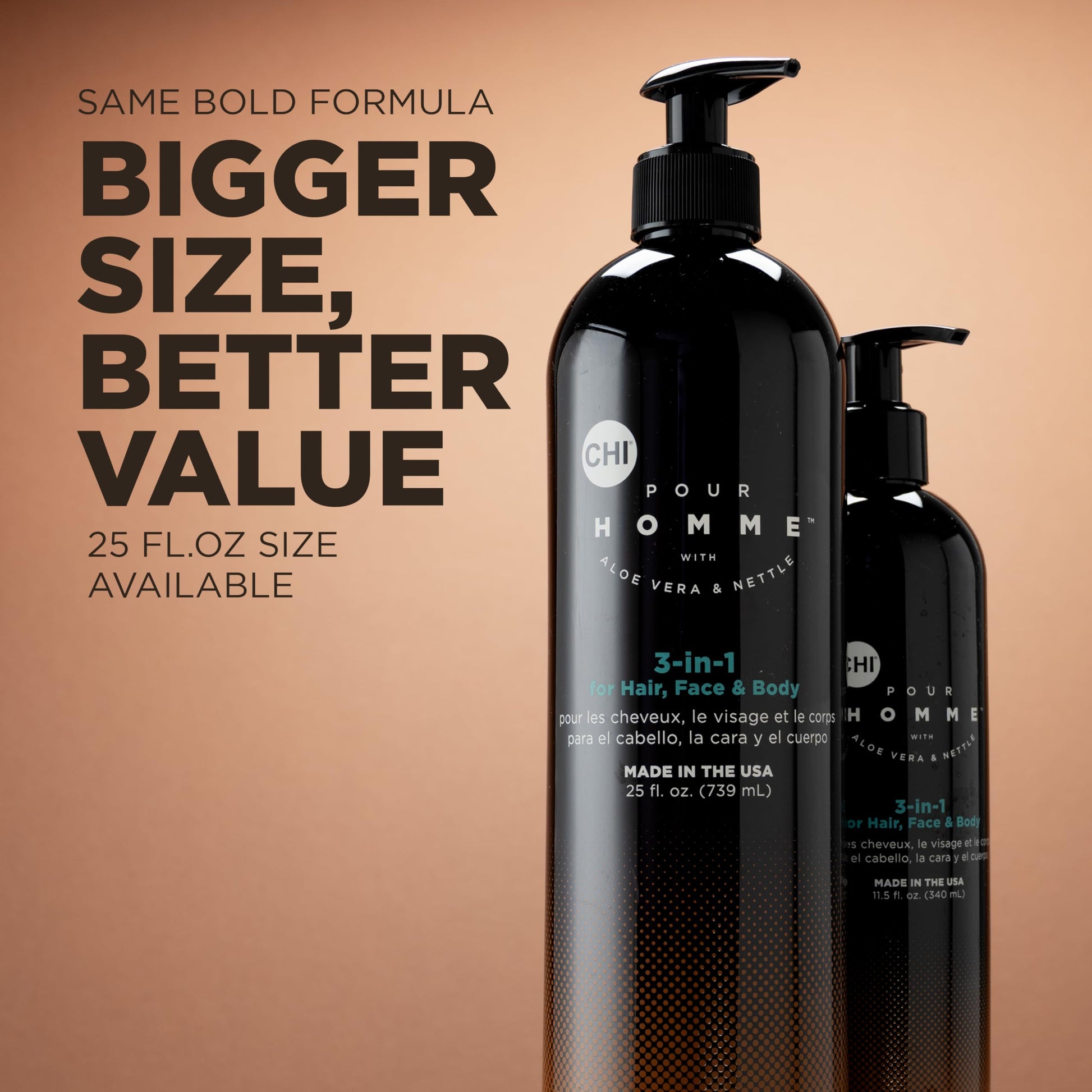 All in one shampoo face wash and body gel for active men