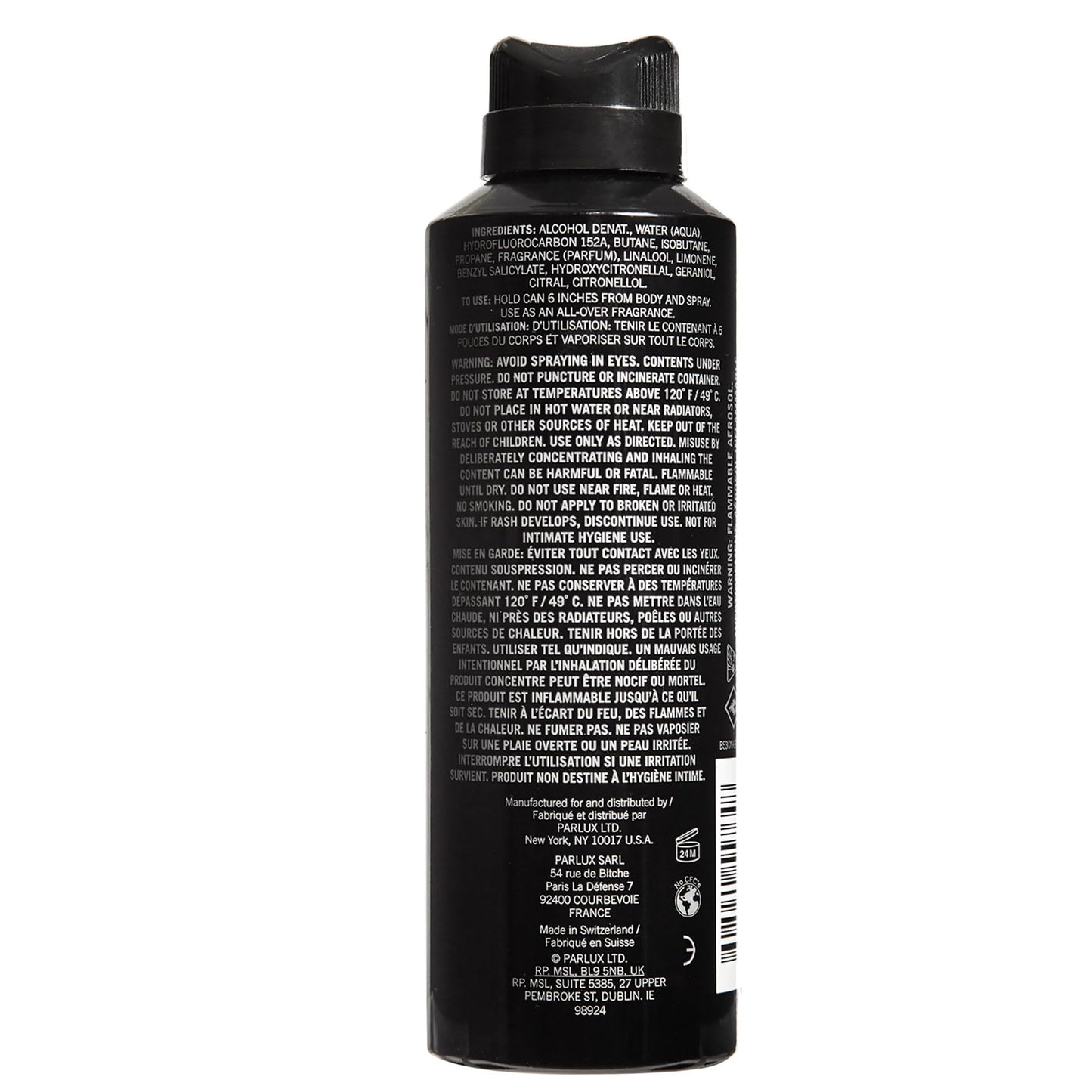 Kenneth Cole Black body spray for him authentic USA imported packaging display