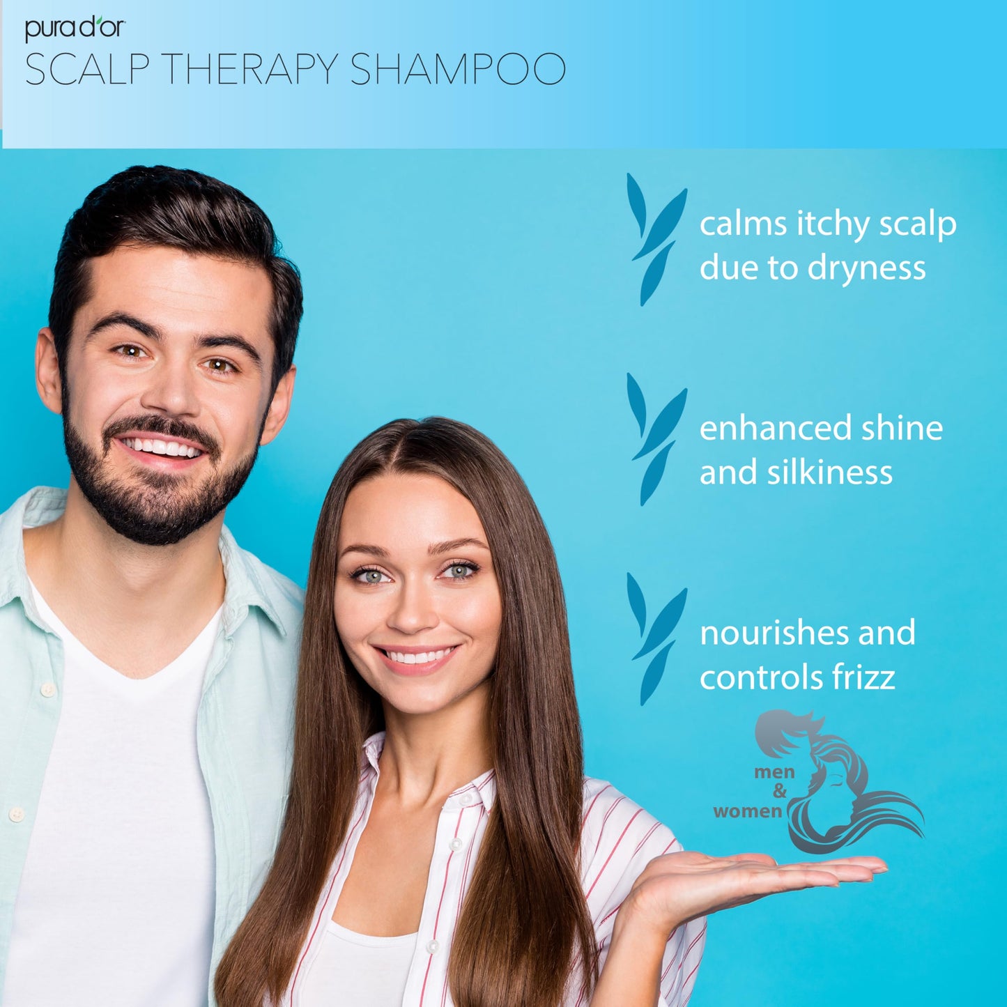 Pura D'or Scalp Therapy Shampoo texture and application