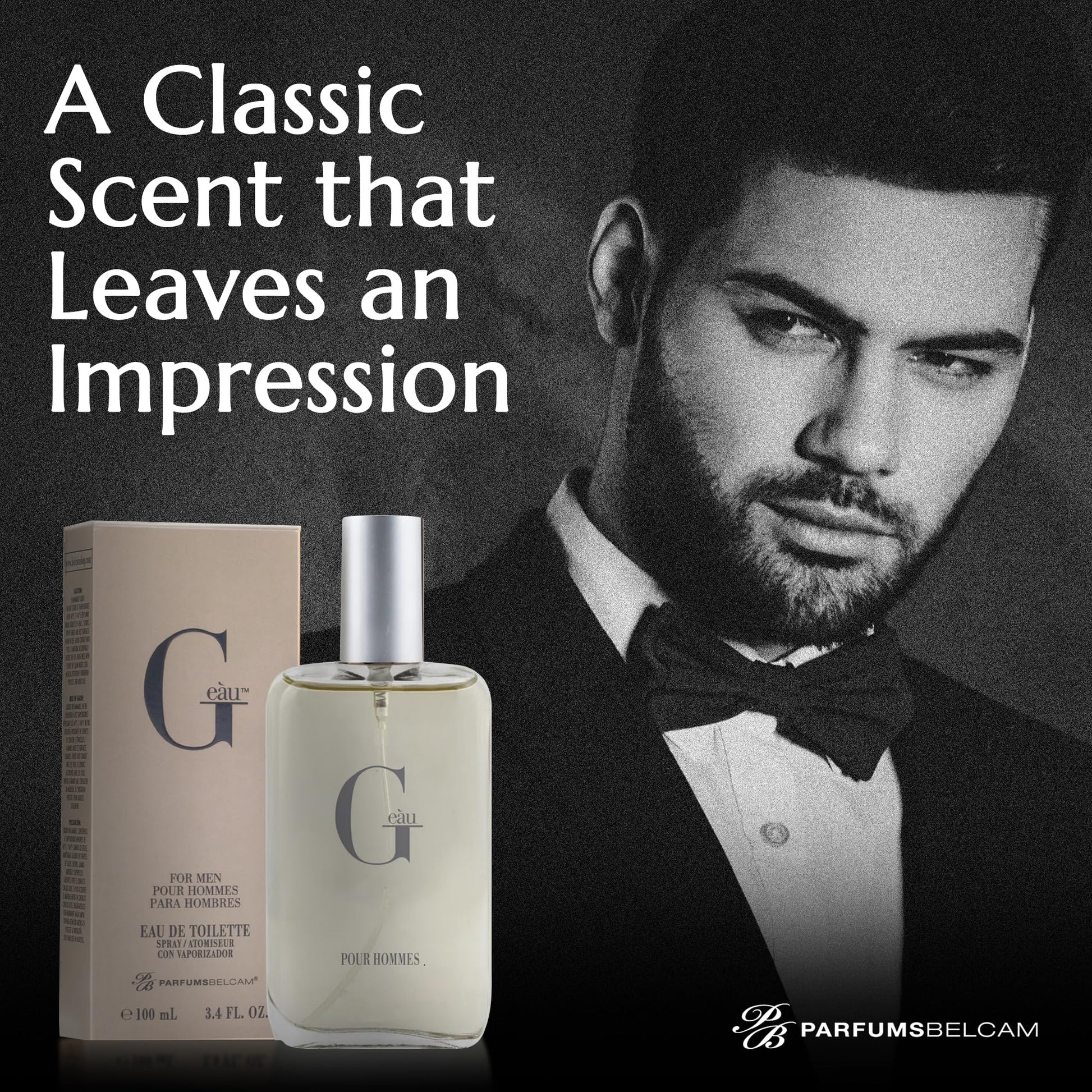 PB ParfumsBelcam G Eau 100 ml paraben free aquatic perfume presentation