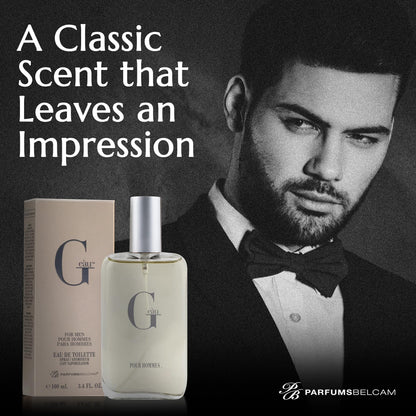 PB ParfumsBelcam G Eau 100 ml paraben free aquatic perfume presentation