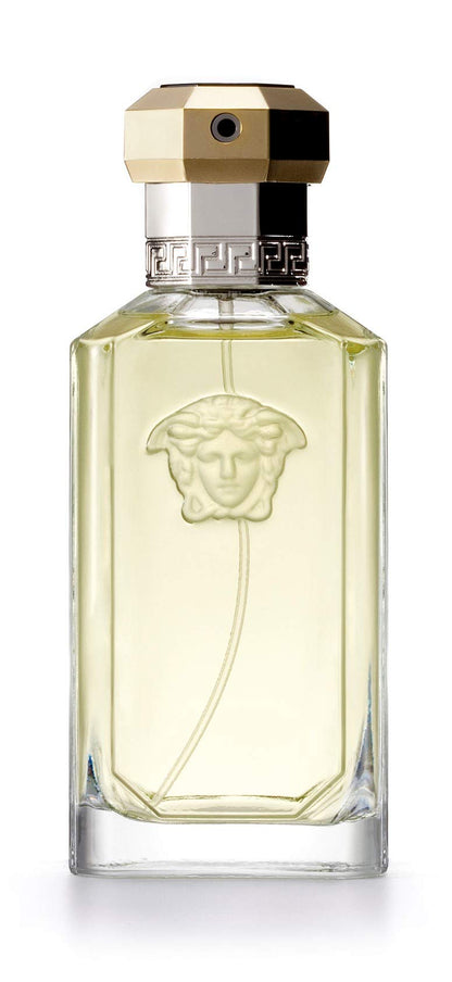 Authentic imported Versace The Dreamer 3.4 Ounce fragrance spray box and bottle packaging display.