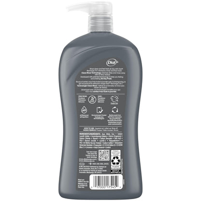 Dial Men cedar leaf scent body wash packaging
