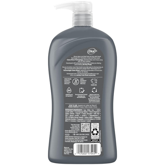 Dial Men cedar leaf scent body wash packaging