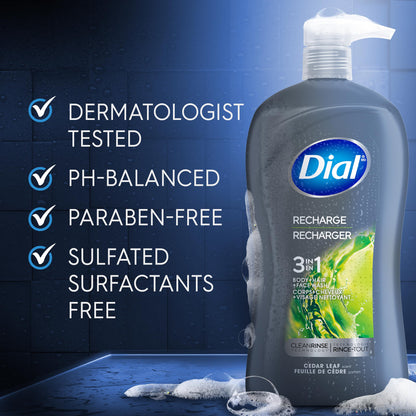 Texture and consistency of Dial Men 3-in-1 shower gel