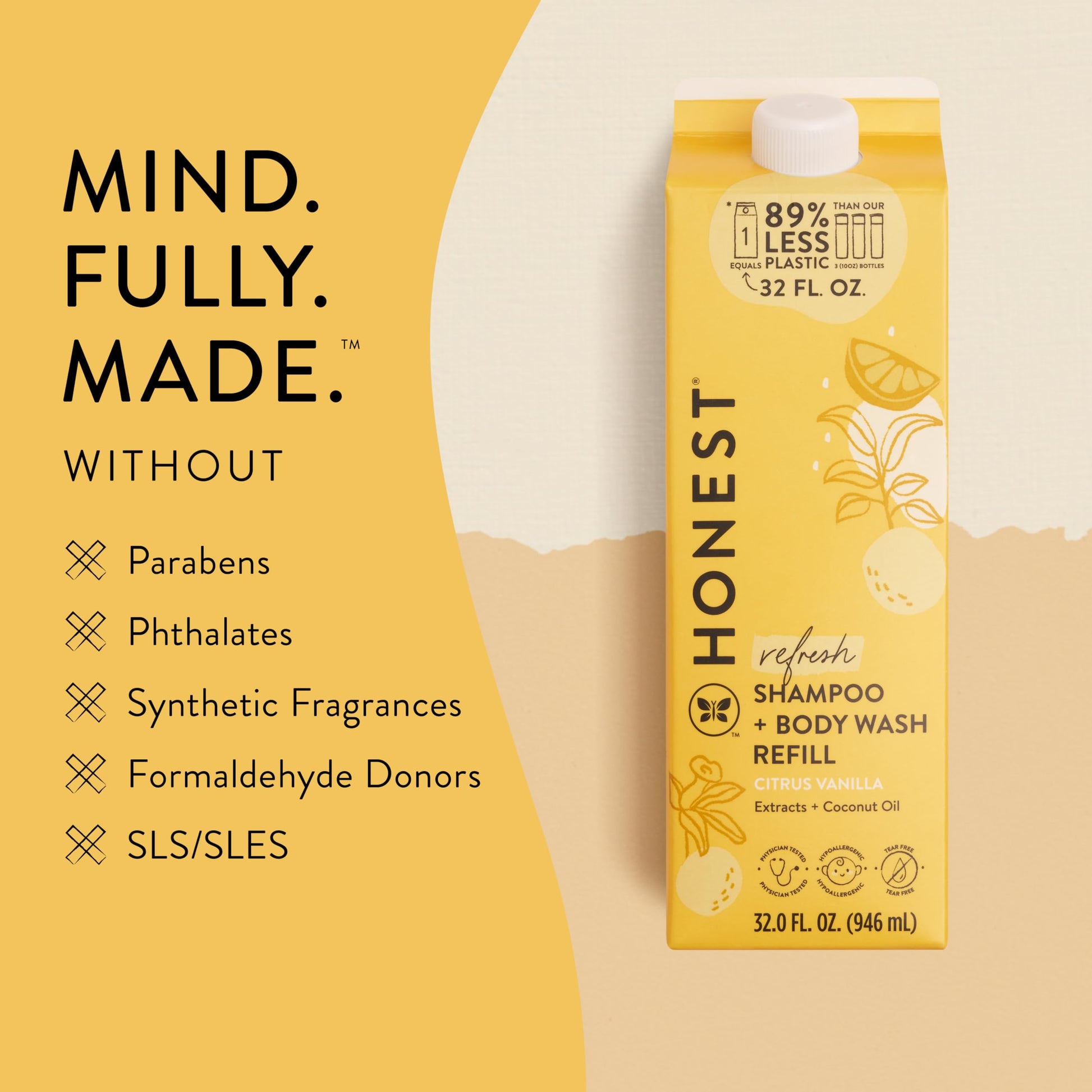 The Honest Company sensitive skin care 2-in-1 formula liquid texture