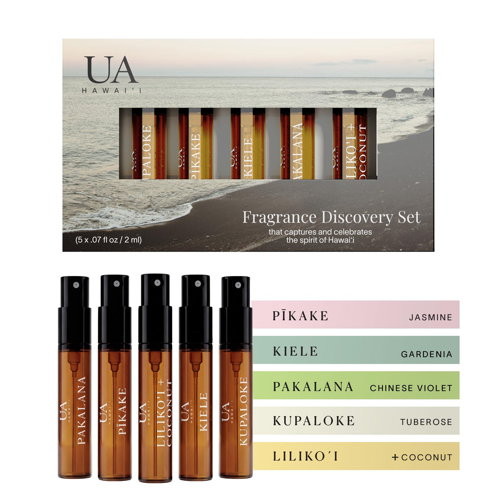 Ua Body Hawaii alcohol-free refreshing mist spray bottle on premium display