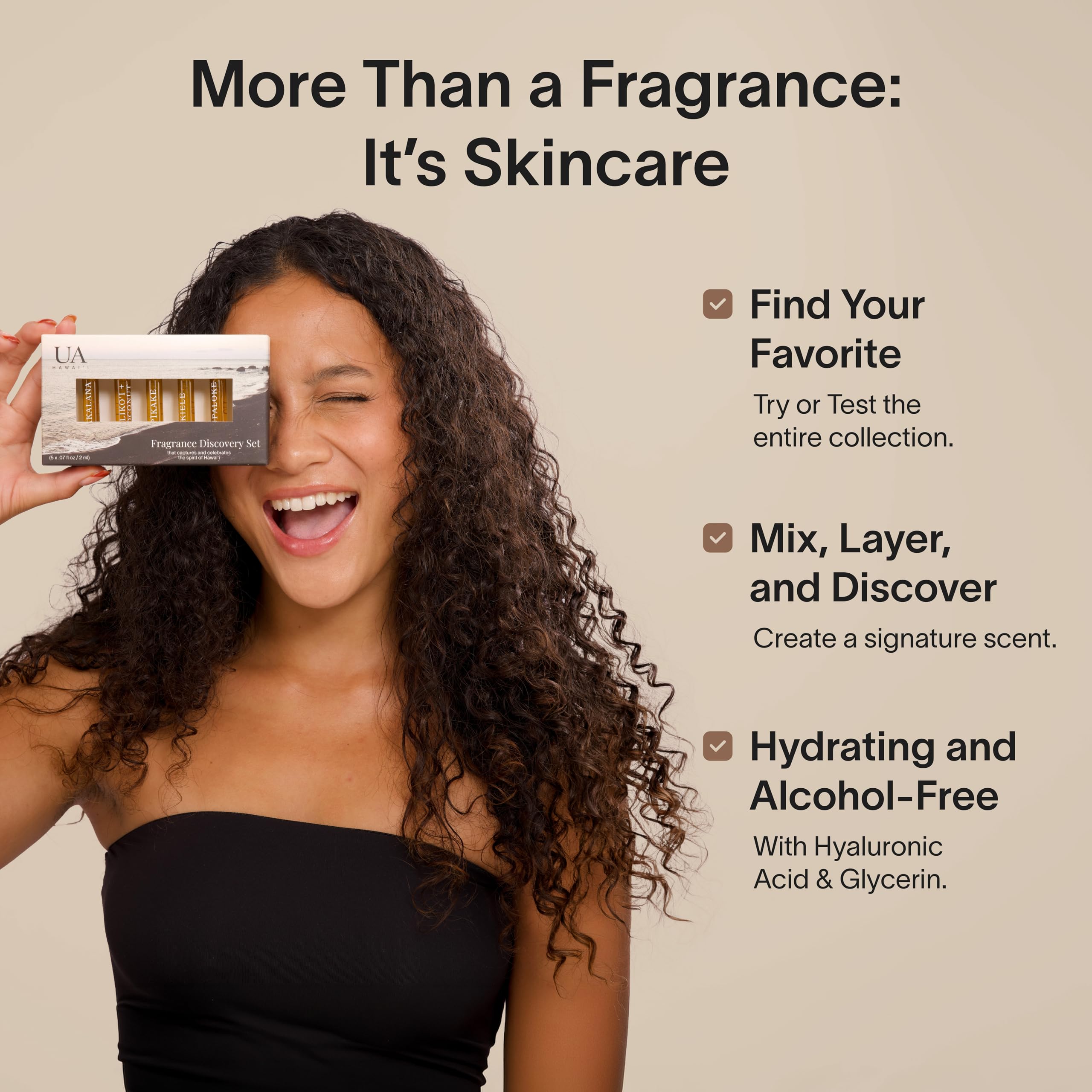 Ua Body hyaluronic acid infused hair perfume and body spray collection