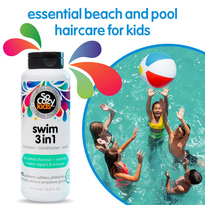 SoCozy swim shampoo product packaging