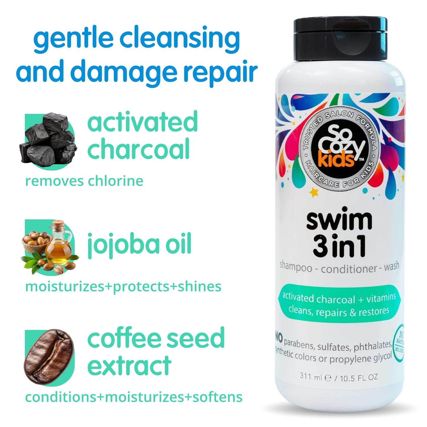 SoCozy Kids Swim shampoo texture and consistency