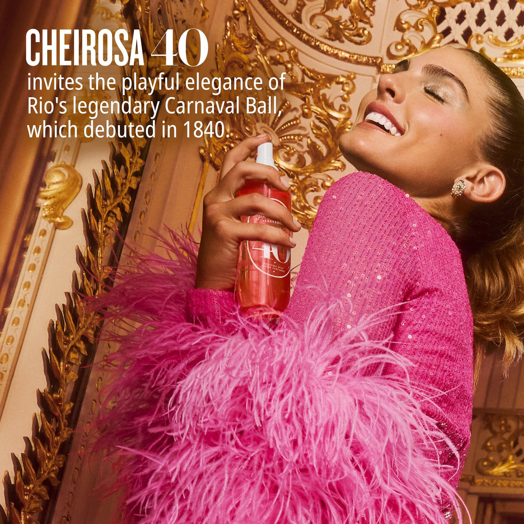 Sol de Janeiro Cheirosa 40 floral gourmand hair mist bottle showing brand packaging