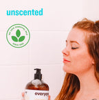 Rear view of Everyone 3-in-1 soap showing ingredients