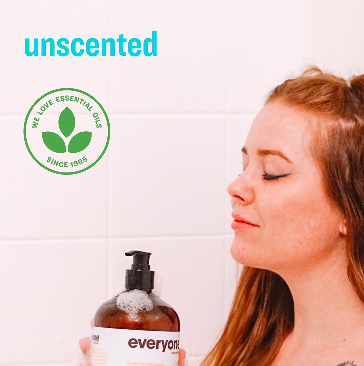 Rear view of Everyone 3-in-1 soap showing ingredients