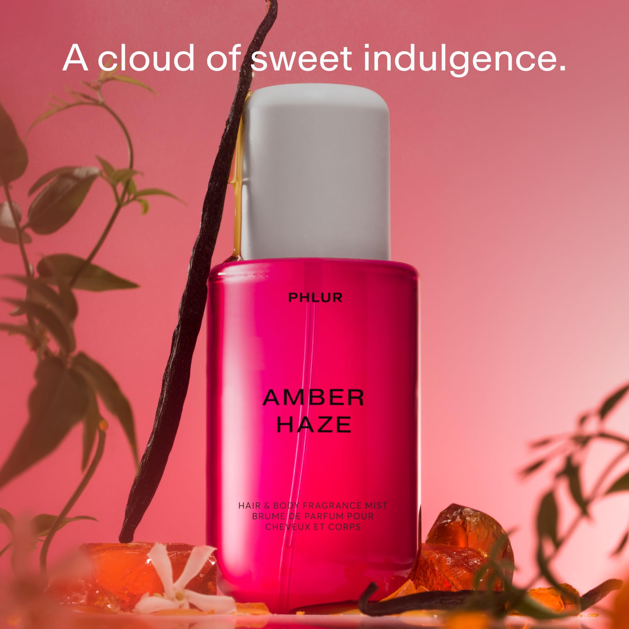Phlur Amber Haze 8 Fluid Ounce mist bottle branding