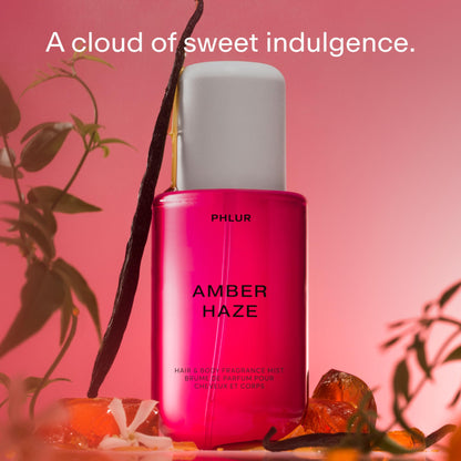Phlur Amber Haze 8 Fluid Ounce mist bottle branding