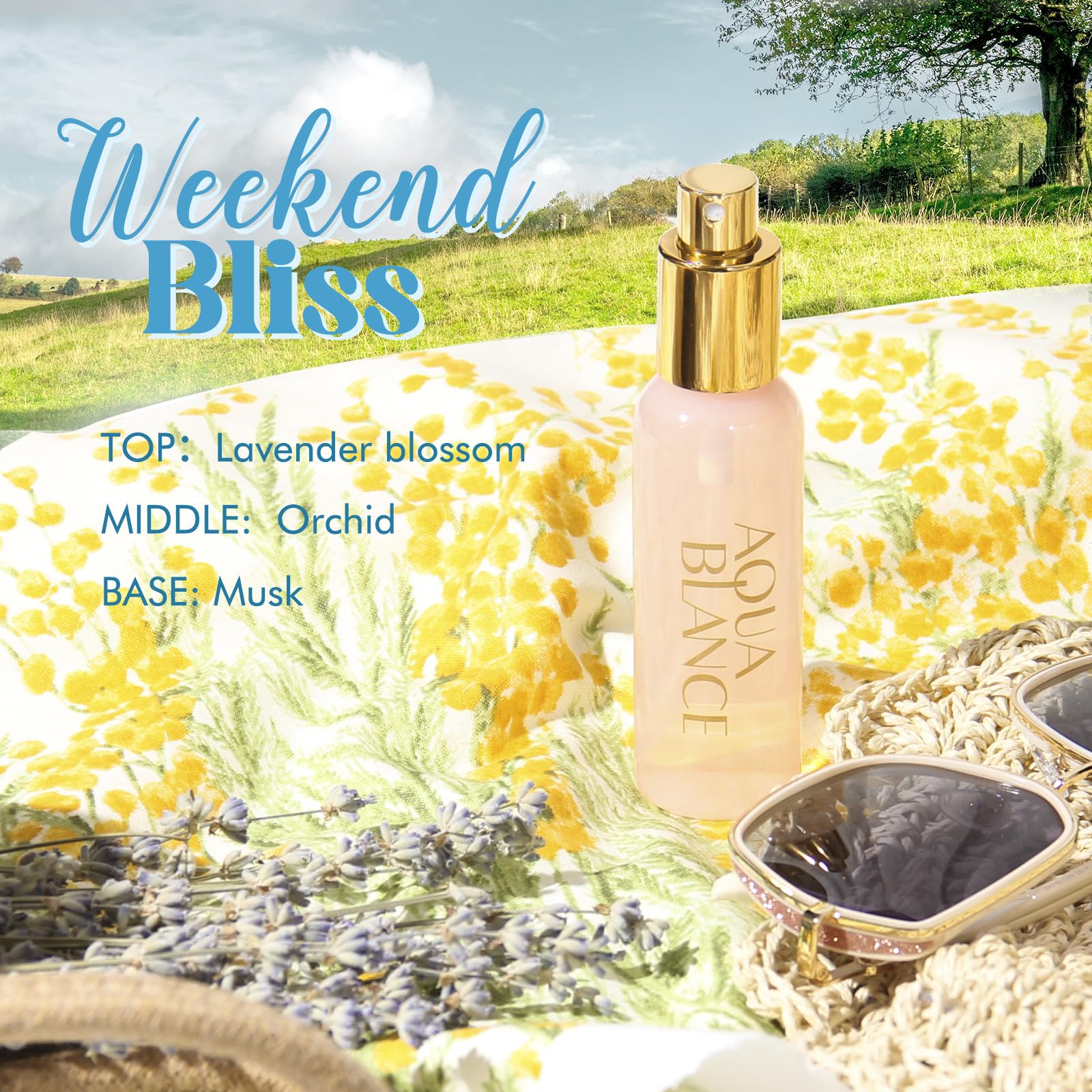 Vanilla Woodland fragrance mist bottle close up