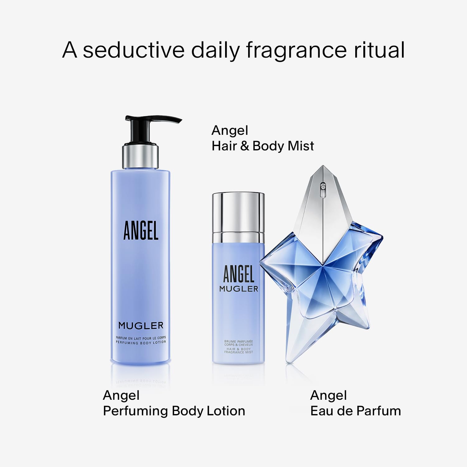 Authentic USA imported Mugler Angel body spray bottle