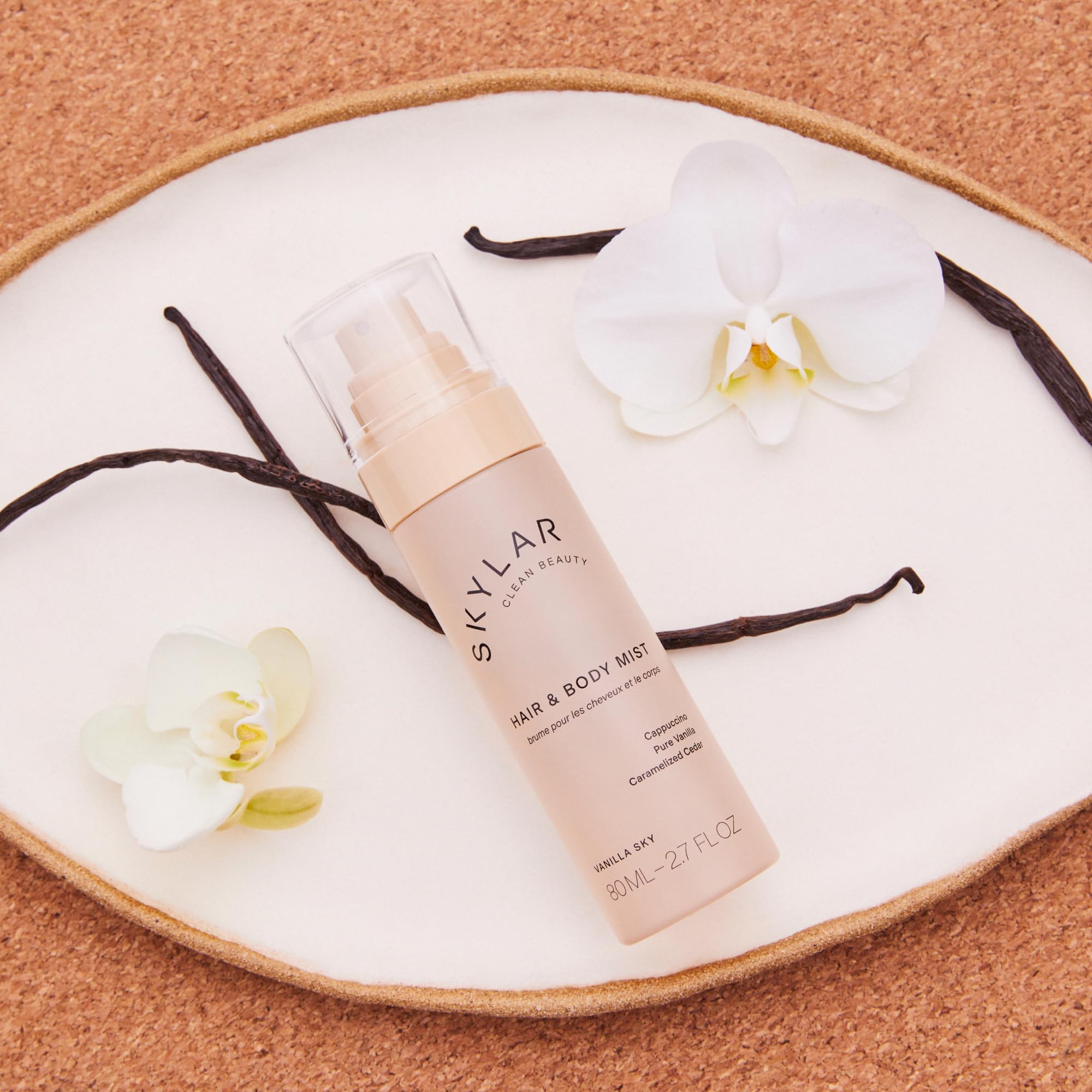 Skylar Vanilla Sky hair and body mist packaging box