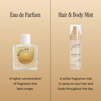 Lifestyle shot of Skylar Vanilla Sky hair and body mist