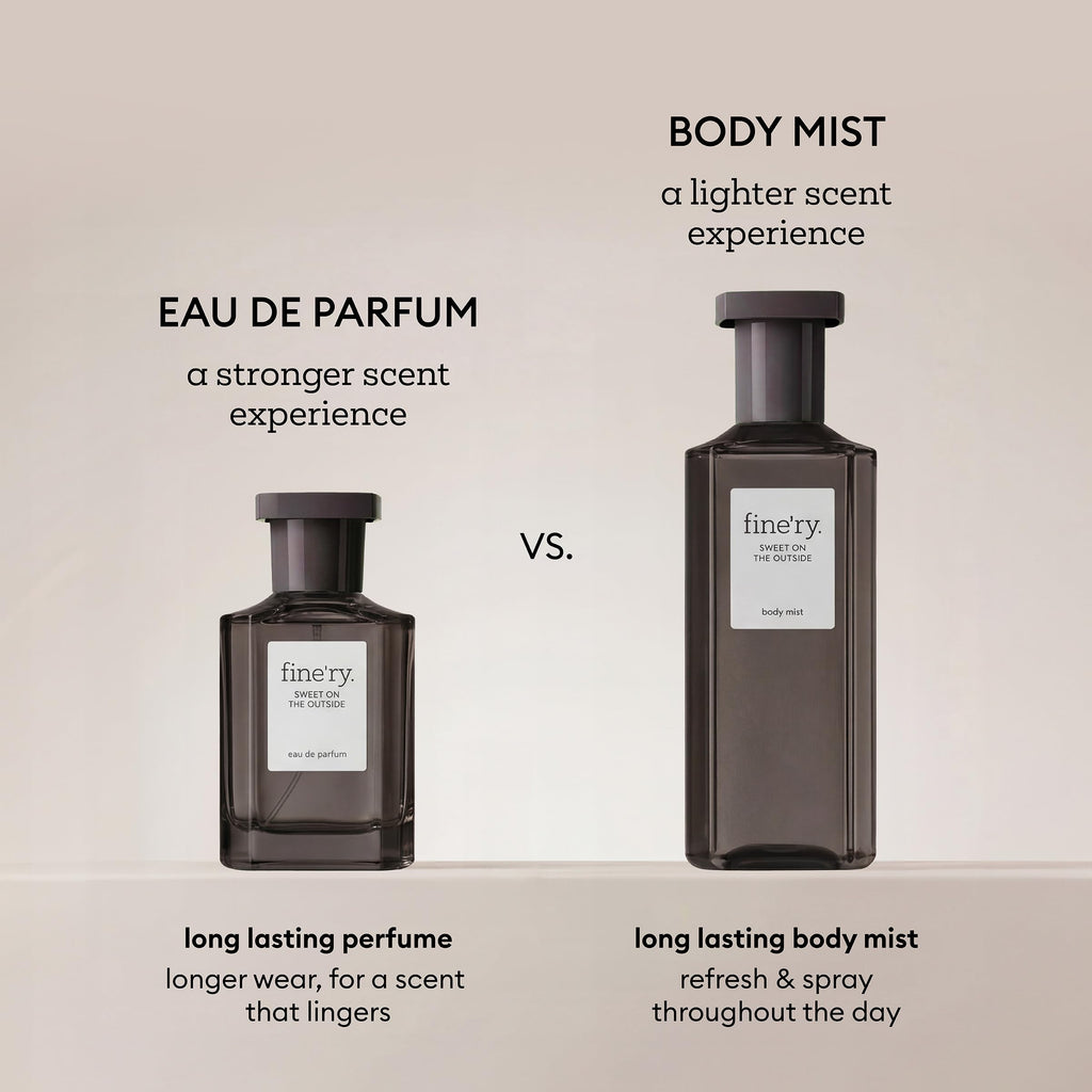 Fine'ry clean beauty paraben free body mist close up view