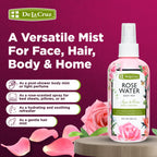 Natural rose petal extract body spray by De La Cruz