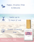 Kailuna Co. 0.5 fluid ounce baby powder mist bottle details