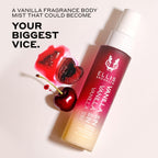 Ellis Brooklyn Vanilla Sin clean vegan body spray product presentation