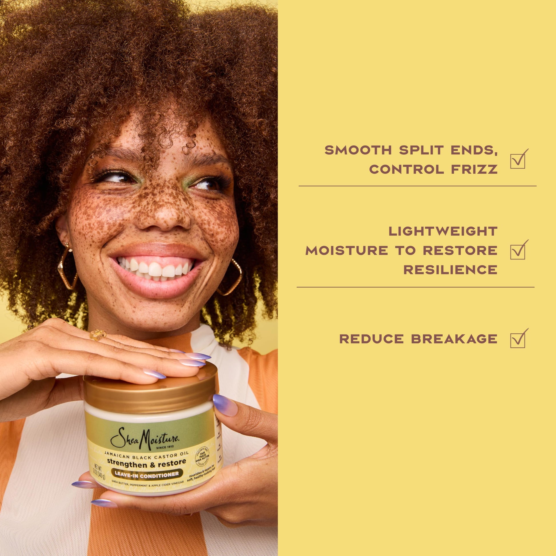 Shea Moisture leave in conditioner for curly hair types