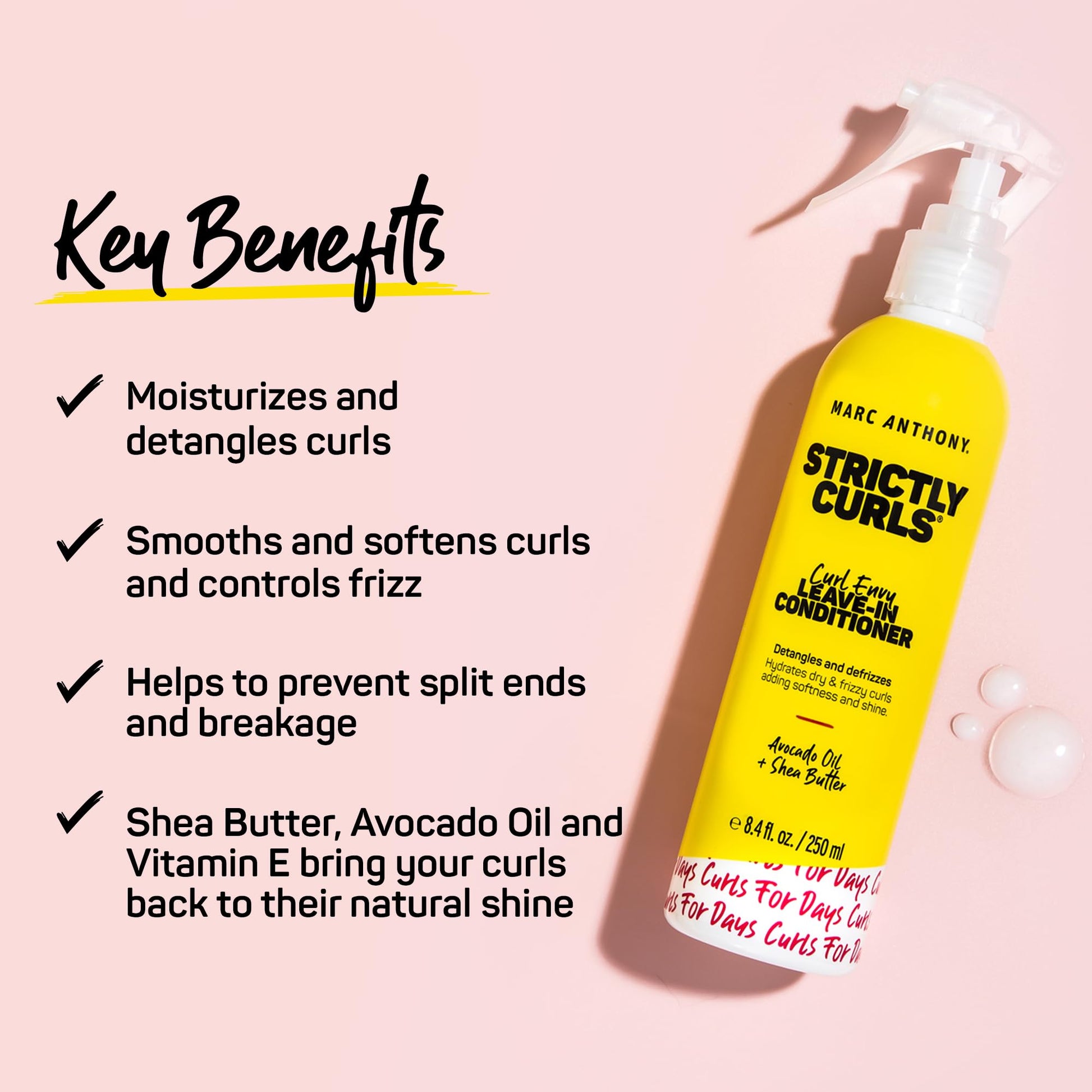 Marc Anthony Strictly Curls spray bottle for hair styling