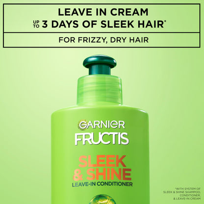 Garnier Fructis hair cream bottle showing argan oil benefits