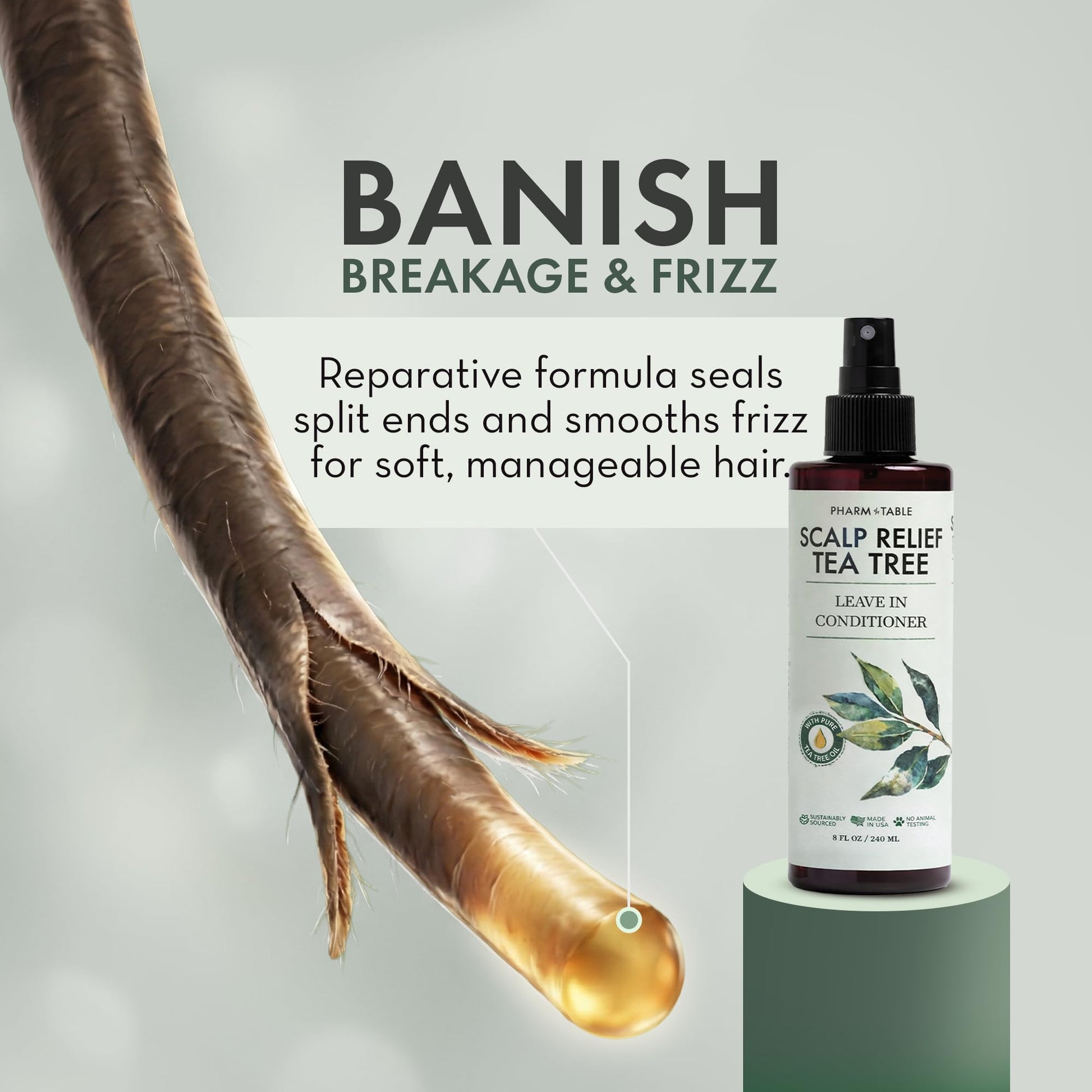 Pharm To Table dandruff and itchy scalp treatment bottle side view