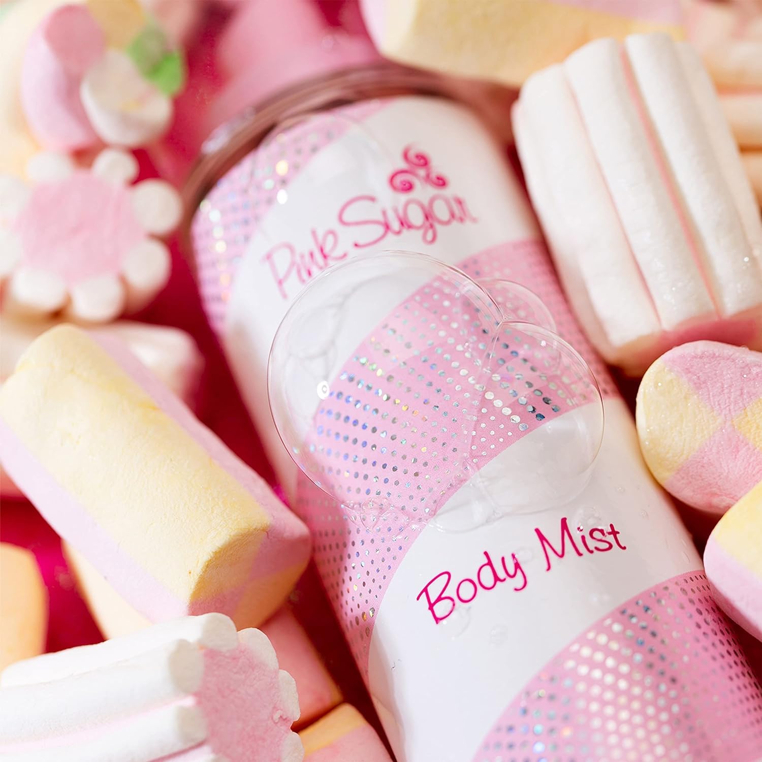 Pink Sugar perfume glass bottle design detail
