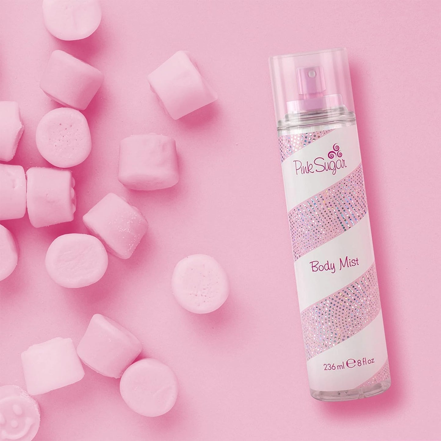 Side profile of Pink Sugar Eau de Toilette spray