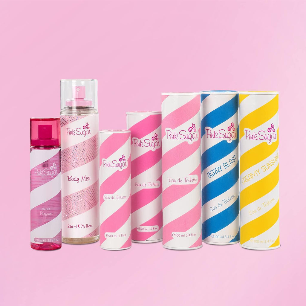 Pink Sugar signature gourmand perfume bottle