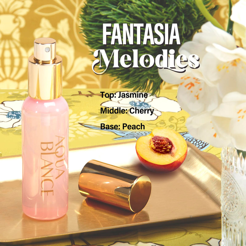 Three travel size Aqua Blance fragrance mist bottles