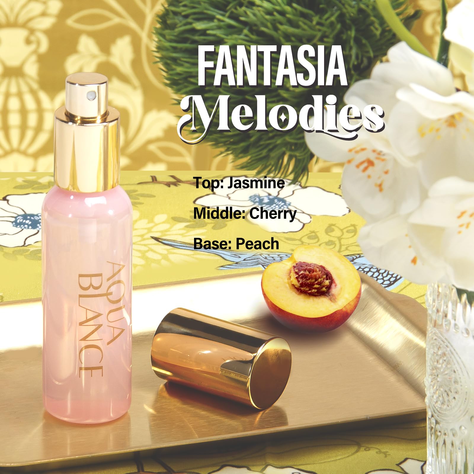 Three travel size Aqua Blance fragrance mist bottles