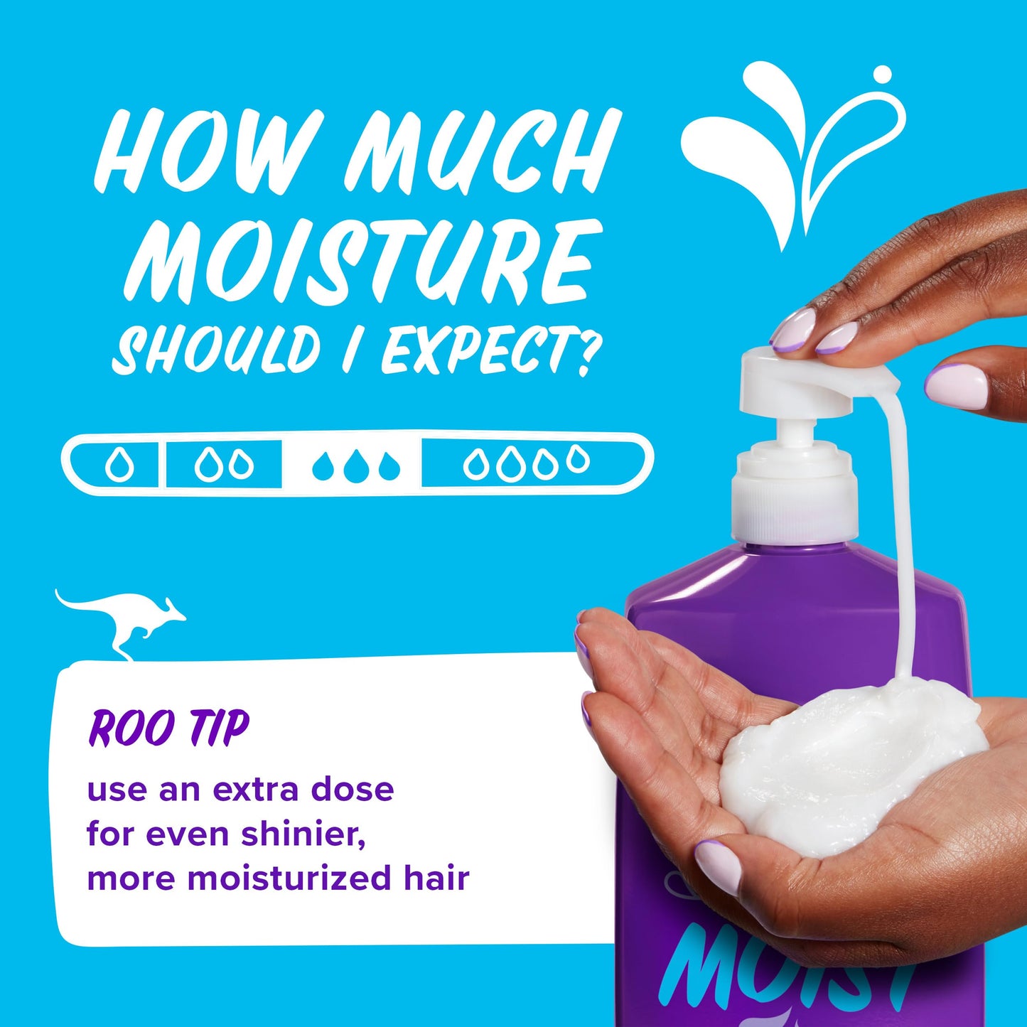 Aussie Miracle Moist Conditioner packaging texture and design