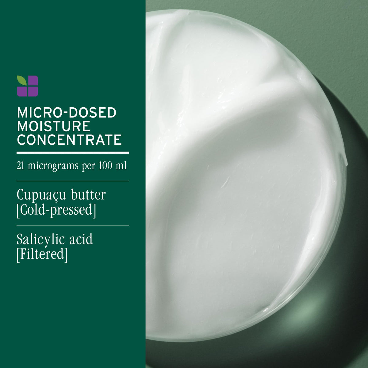 Close up of Biolage conditioner cap and pump mechanism