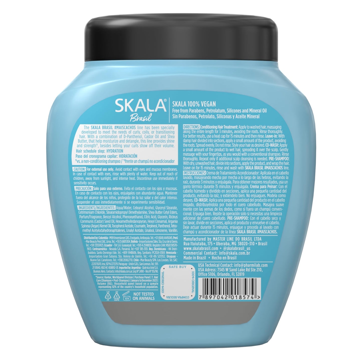 Skala Mais Cachos curly hair treatment cream tub