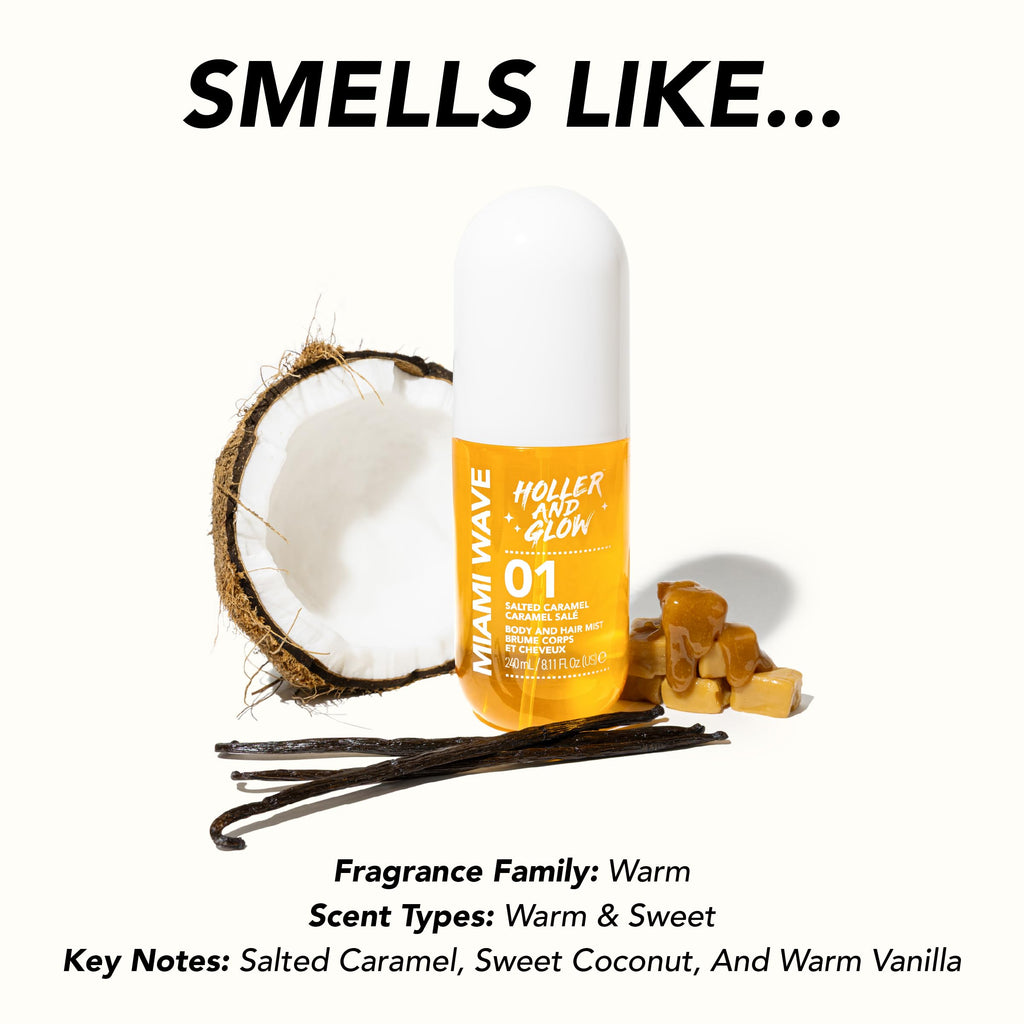 Vegan and cruelty-free hair perfume mist by Holler and Glow.